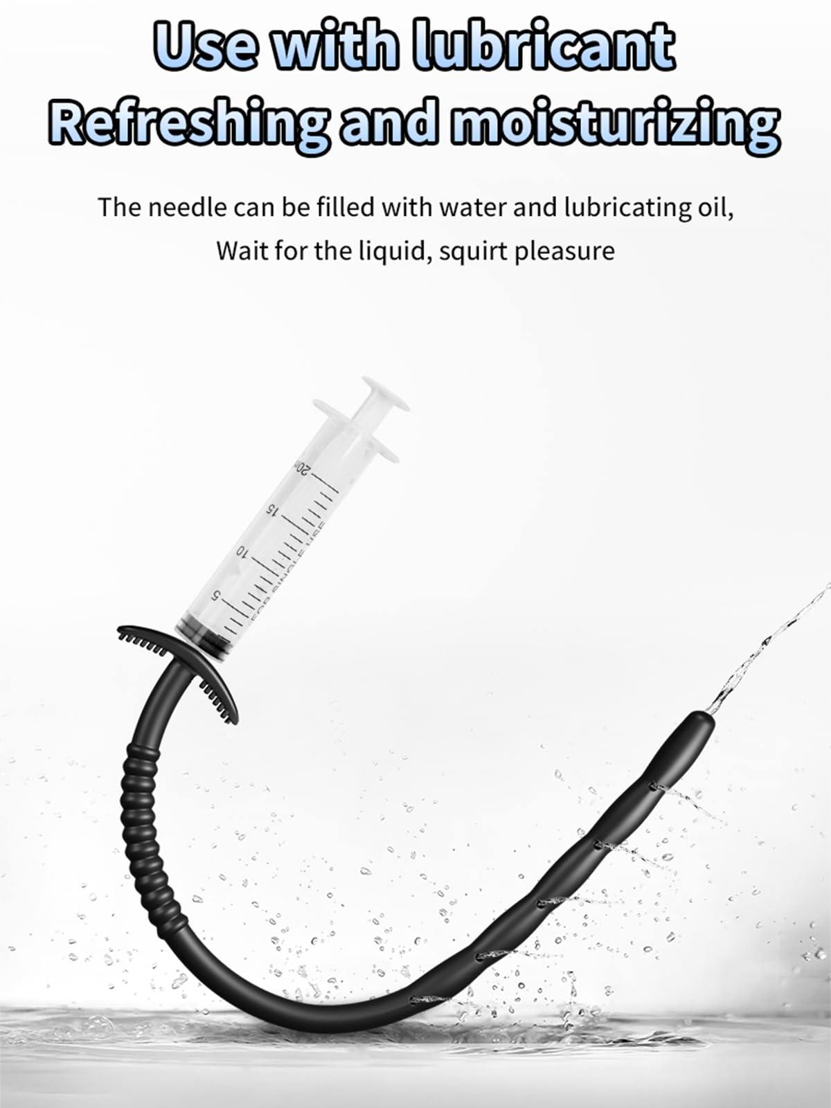 Gienocy 9.6" 3pcs Silicone Urethral Sound Catheter Plug Training Set, Soft Hollow Porous Design Penis Cock Urethra Bladder Dilator Prostate Masturbation Rod BDSM Sex Toys for Men Professional Players