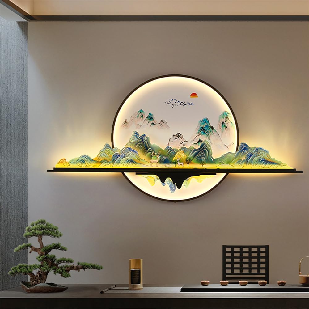 LEDライト付きアート壁掛け風景画 51rhVvcXgpL._UF894,1000_QL80_.jpg