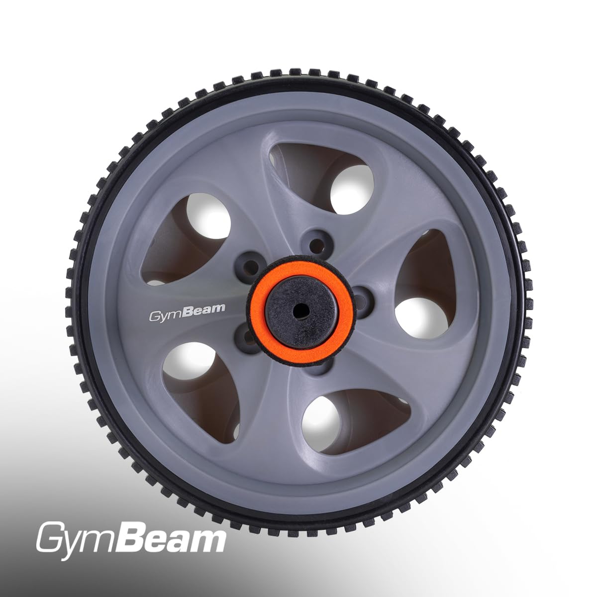 GymBeam Ruota per Esercizi Ab Wheel, Doppia Ruota per una Presa Stabile, Ruota per Addominali, Rafforza gli Addominali e i Muscoli di Mani, Spalle e Schiena
