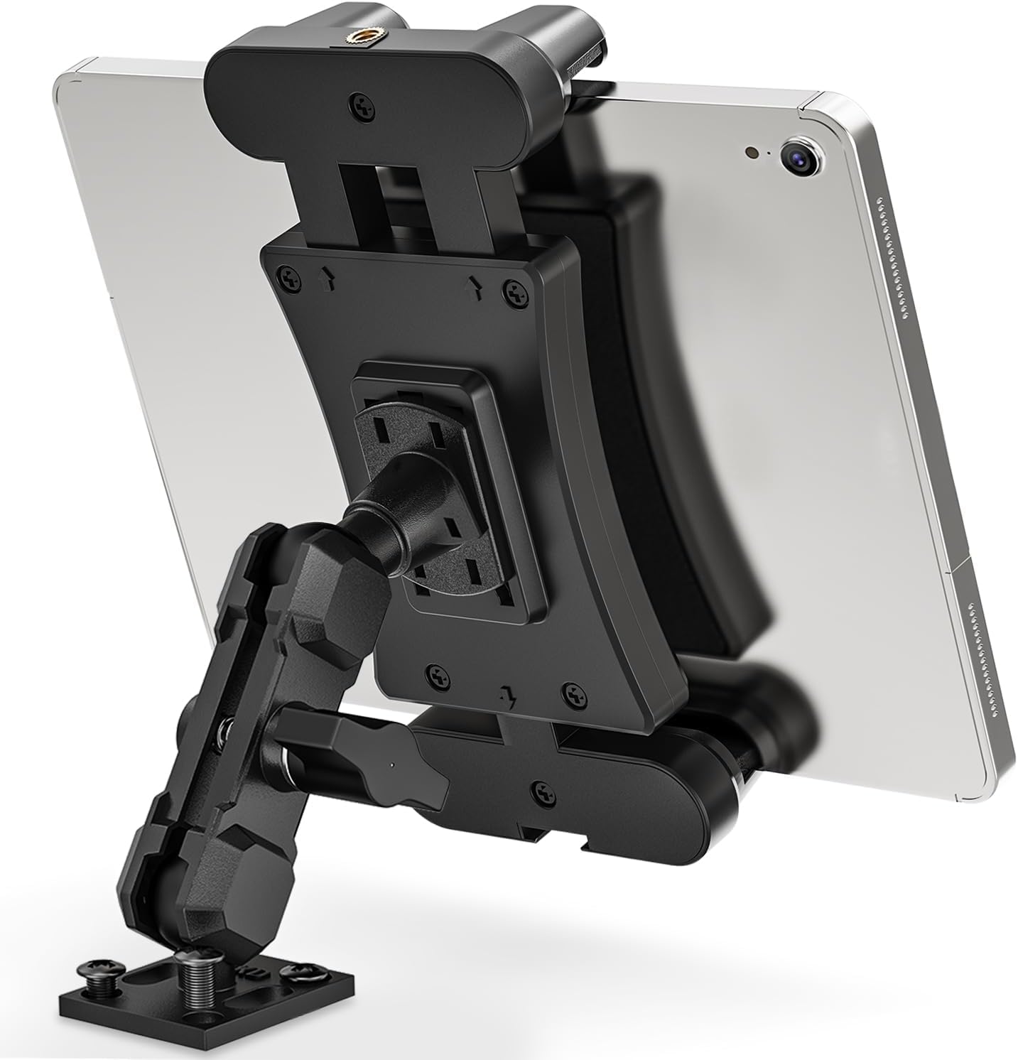 Tablet Holder for Truck, Heavy Duty Drill Base Tablet Car Mount with 5.91″ Arm for Truck/Cars/Walls, iPad Holder Compatible with iPad Pro, Kindle Fire, and All 4.7-13.5″ Devices Tablet Holder for Truck, Heavy Duty Drill Base Tablet Car Mount with 5.91″ Arm for Truck/Cars/Walls, iPad Holder Compatible with iPad Pro, Kindle Fire, and All 4.7-13.5″ Devices