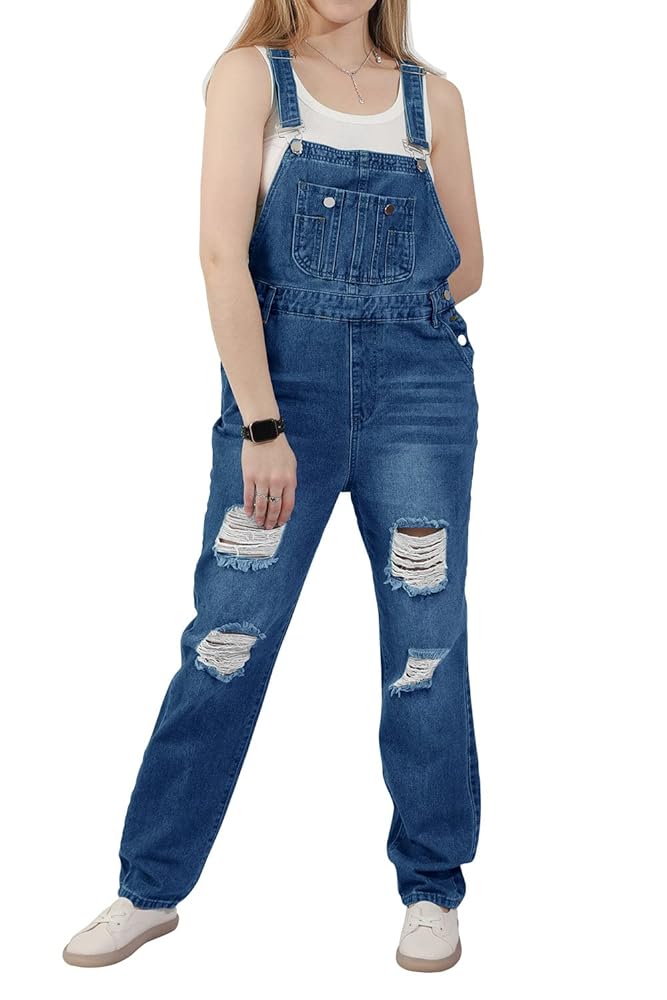 【値下げ中】Looplus Denim Overall Pants Amazon.com: utcoco Women's Fashion Jean Bib Overalls