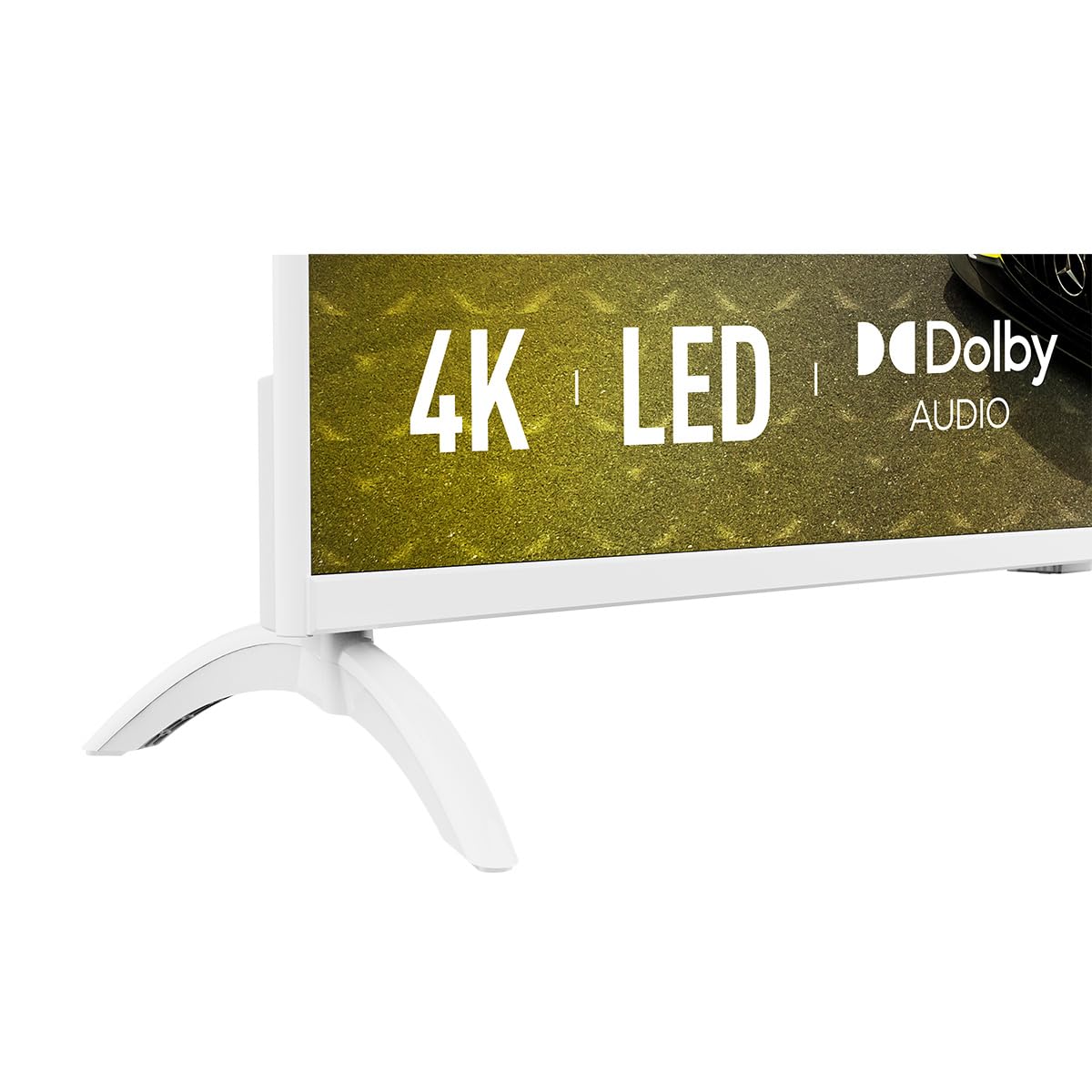 Blaupunkt Smart TV 4K 43UBG6010S, 108 cm (43 Pulgadas), LED LCD, Google TV, Bluetooth y Wi-Fi, HDR, Dolby Atmos, Color Blanco | Dolby Audio, HDR, MEMC, Wi-Fi Dual Band y Bluetooth 5.0, Blanco
