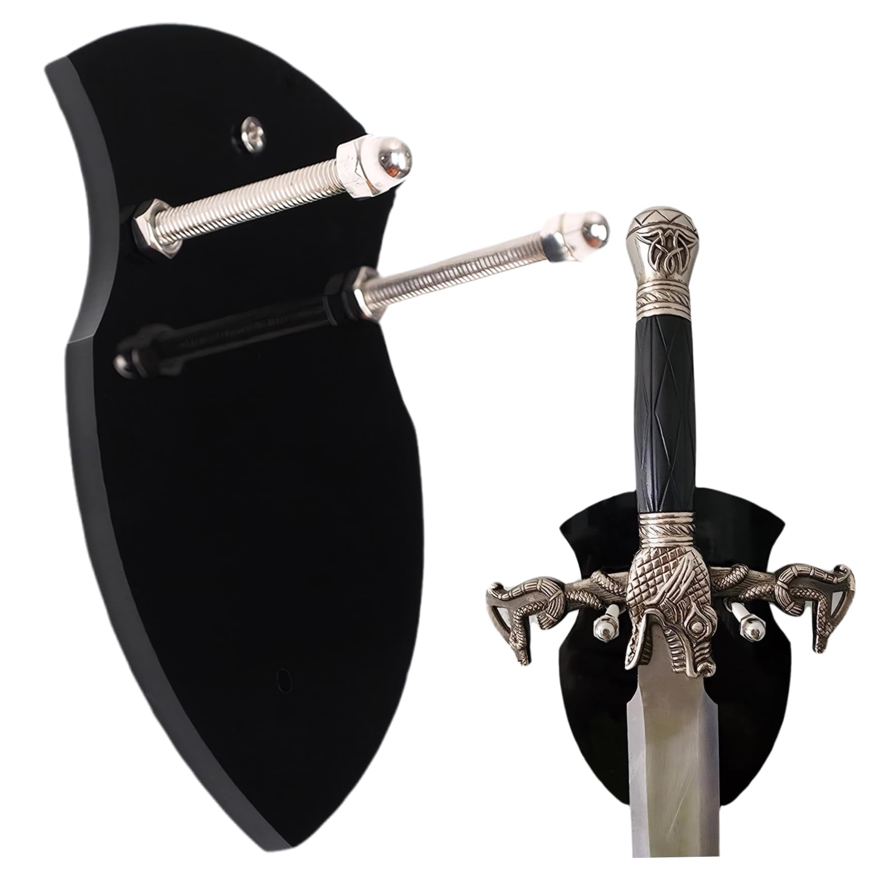 Sword Wall Mount Detachable Sword Hanger Single Sword Vertical Sword Display Stand Acrylic Wall Mount Sword Holder Universal Wall Mount Sword Rack for Sword Axe Anime Sword, Sword Wall Mount, Lights