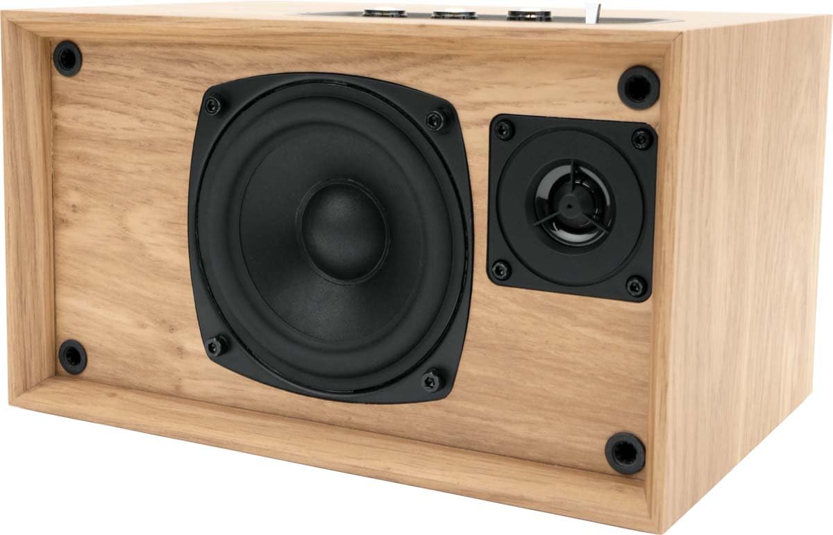 THOMSON Enceinte résidentielle en Bois Cosy, BT 5.3, 50 Watts, entrée 3.5mm