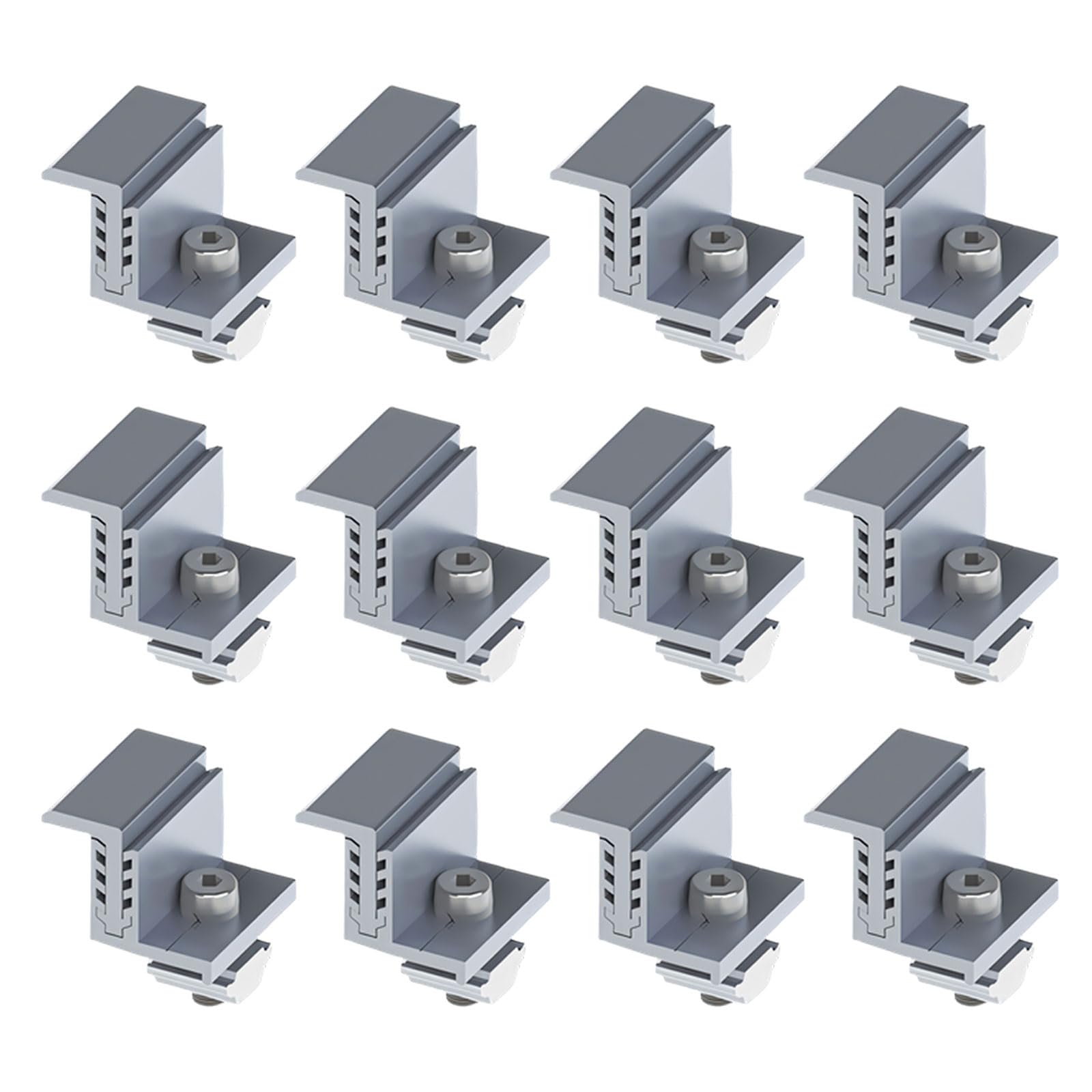 End Clamp Adjustable Solar Panel Mounting Bracket Clamp Wide Photovoltaic for Solar Panel Systems End