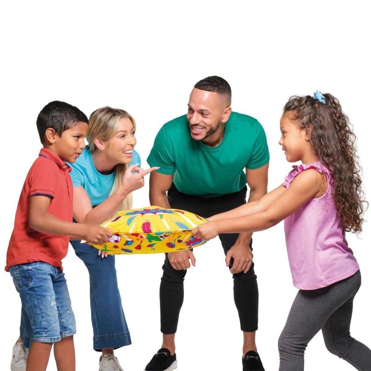 TOMY Pillow Bash - Divertenti giochi per feste, 2-10 giocatori, età 6+ - blu, bianco