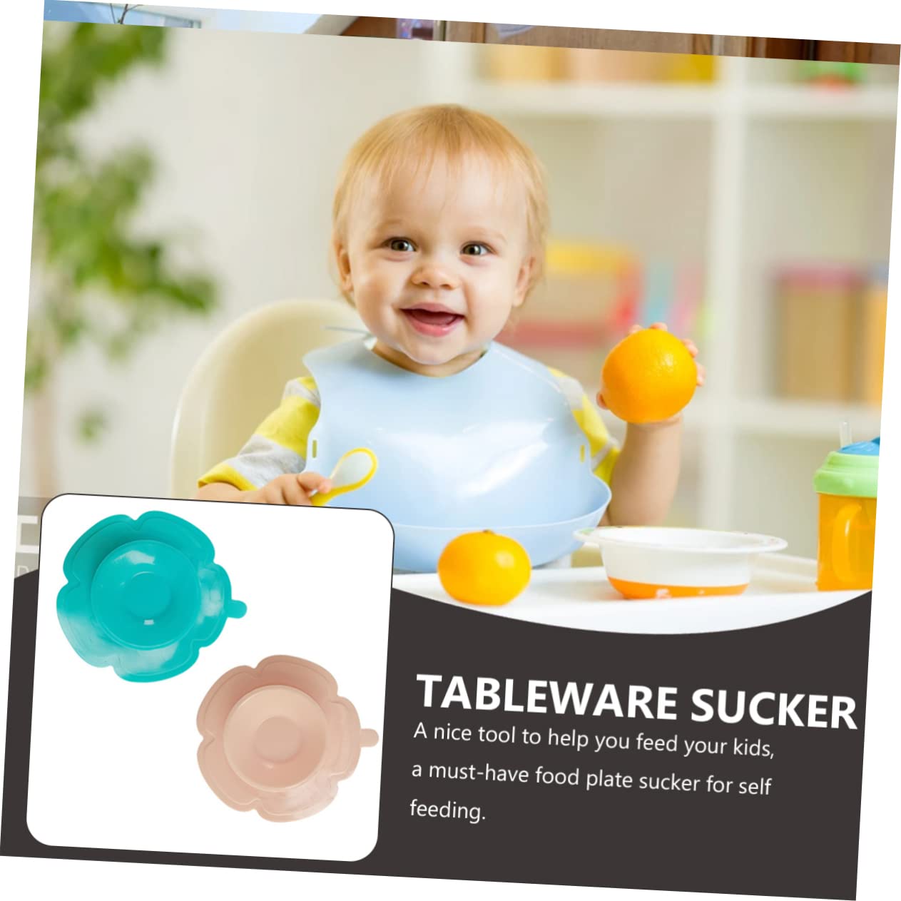 ULDIGI Toddler Plate Suction Mat Kids Plate Bowl Set Fun Design for Feeding Time