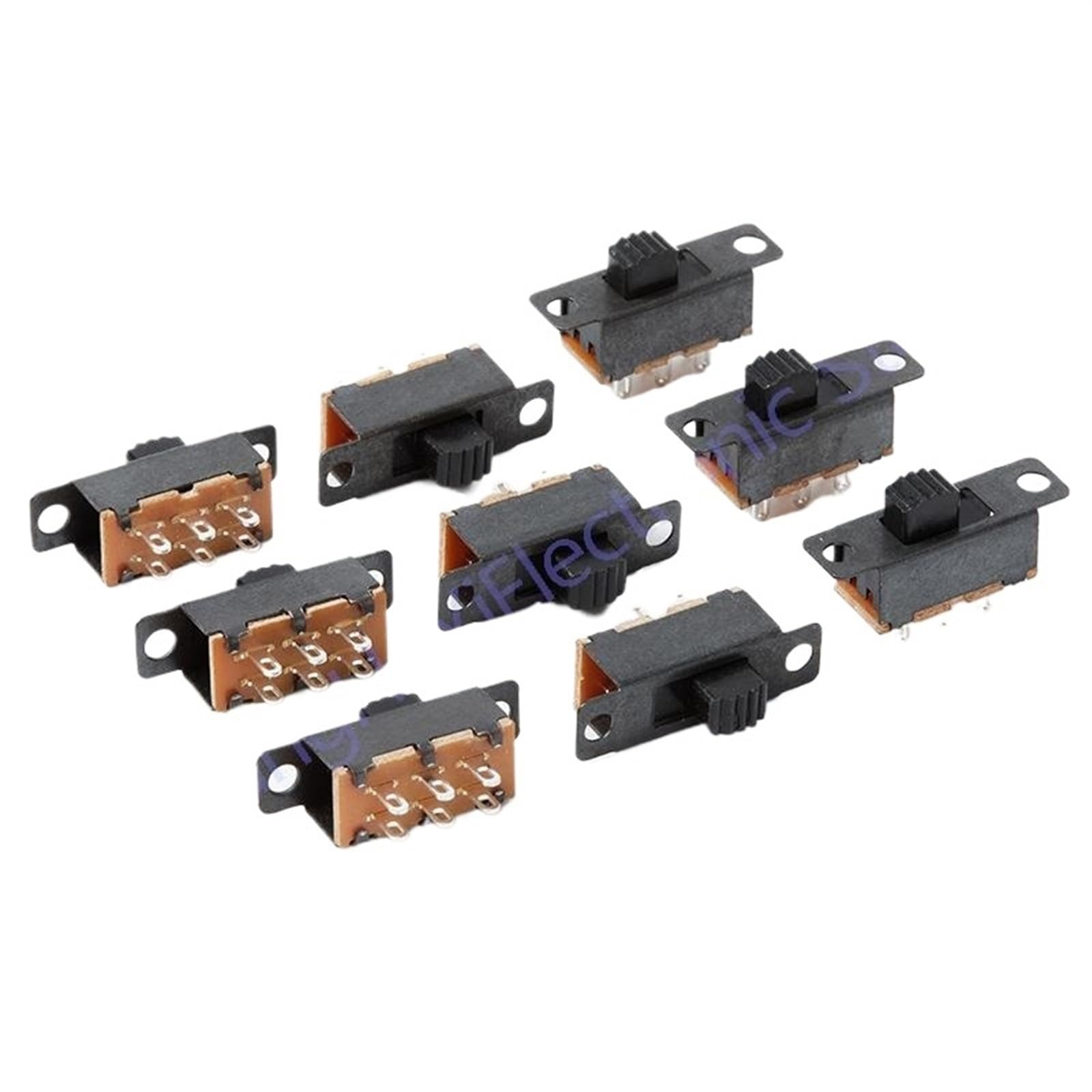 Interrupteur à levier 2 positions DPDT à 6 broches pour inverseur de circuit stable 125 VAC