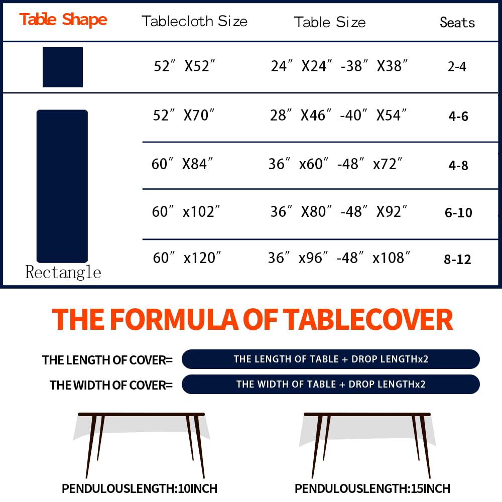 MATIRUG Mantel rectangular de jacquard azul marino de 60 x 84 pulgadas, diseño a rayas, impermeable, sin arrugas, pesado, decoración de mesa de tela suave para banquetes, picnic, cocina, comedor