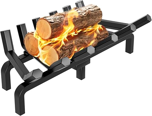 Rejilla de hierro forjado para chimenea de interior de 34 pulgadas de acero macizo para uso en exteriores Herramientas para crear un fuego de madera Rejilla de hierro forjado para chimenea de interior de 34 pulgadas de acero macizo para uso en exteriores Herramientas para crear un fuego de madera