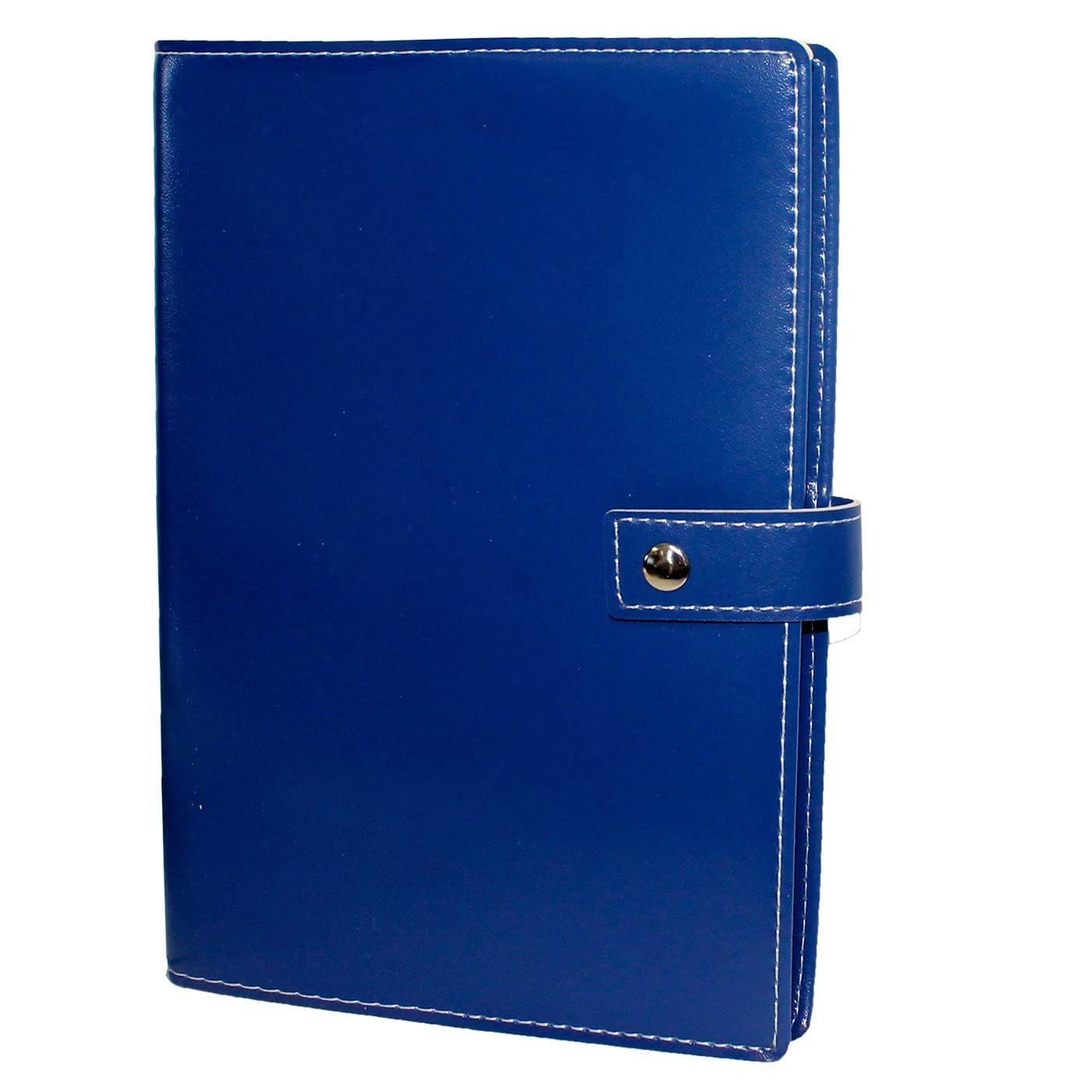 ACAN Tradineur - Listín telefónico A-Z con cubierta de piel, agenda de teléfonos, libreta de direcciones, índice alfabético, cierre de broche, 22 x 15 cm, color aleatorio