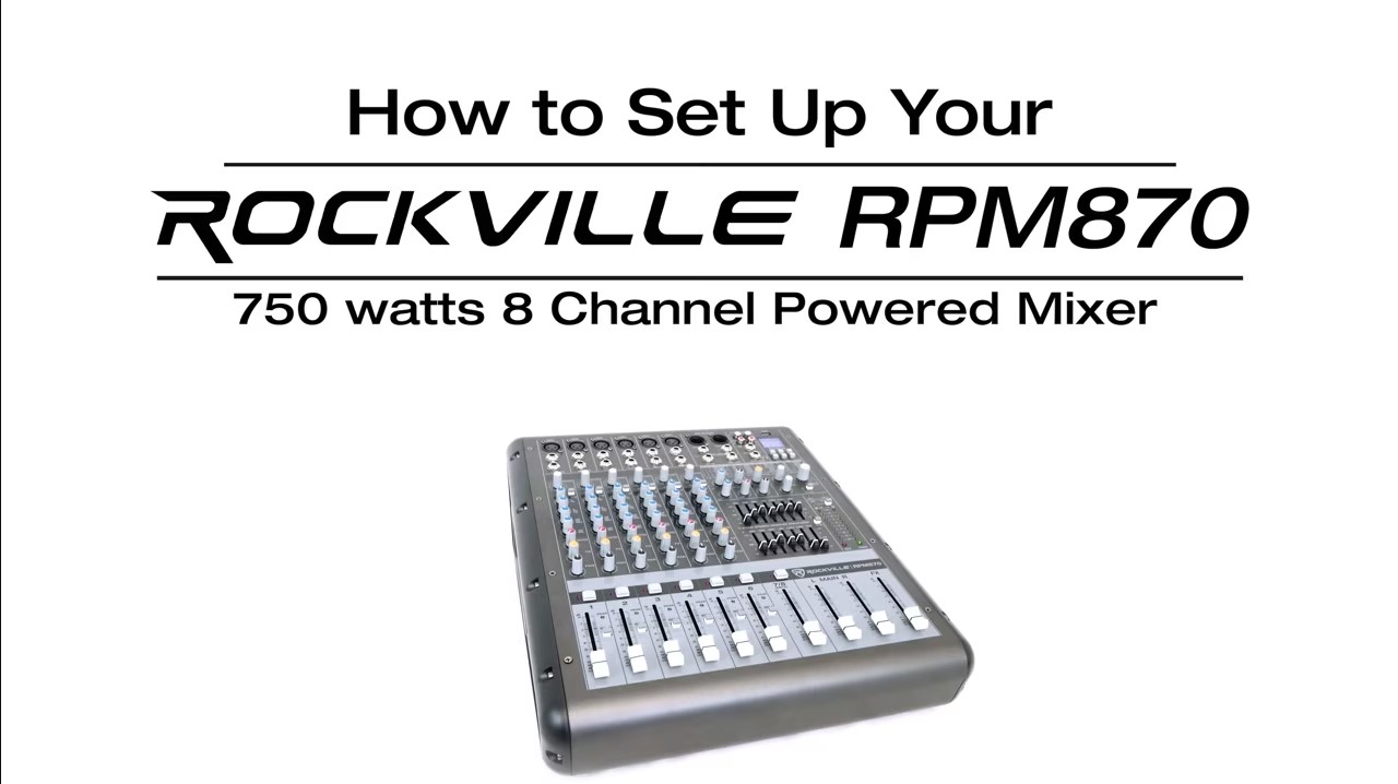 Amazon.com: Rockville RPM870 6000w Powered Mixer, 8 Channel, 8