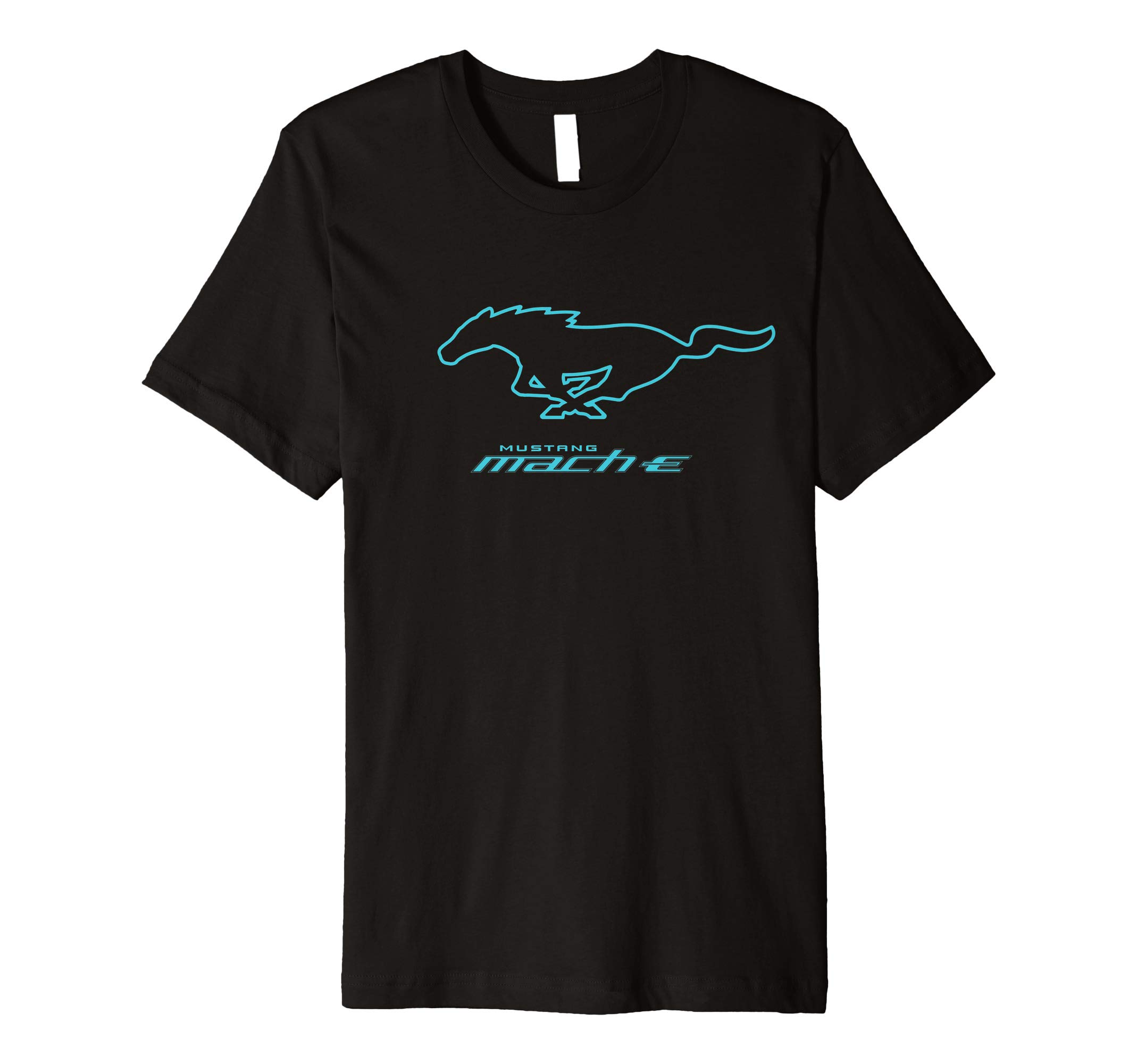 Mach-E Blue Pony Logo Premium T-Shirt