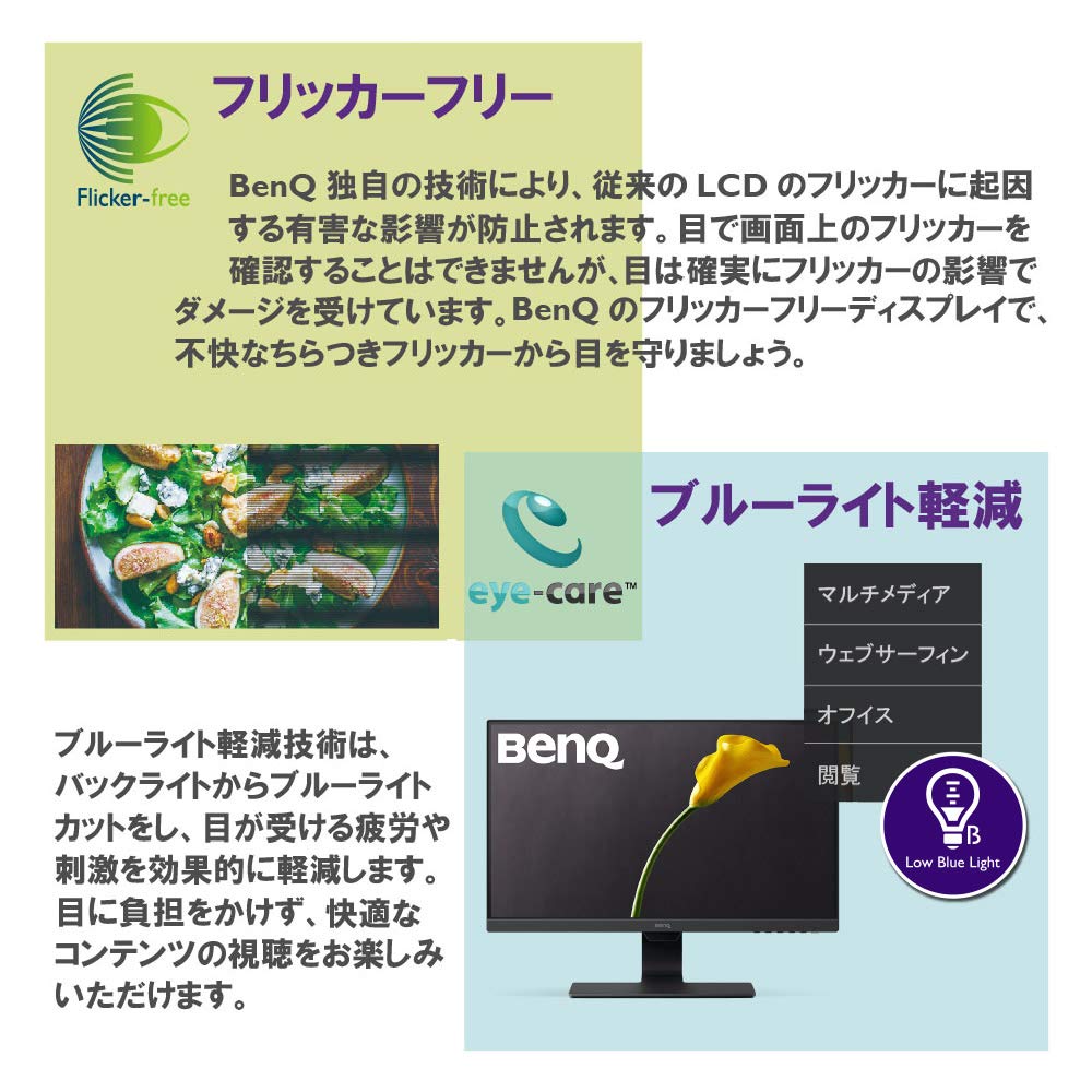Amazon.co.jp: ベンキュージャパン BenQ GW2480 アイケアモニター 