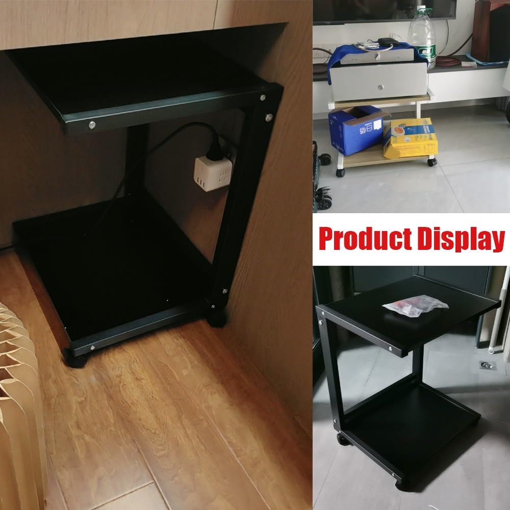 Regał na sprzęt multimedialny, Stojak Na Odtwarzacz CD Typu Tower, Półka Media Audio-wideo Do Odtwarzacza TV/DVD/CD(Black,50 * 40 * 25cm/20 * 16 * 10in)