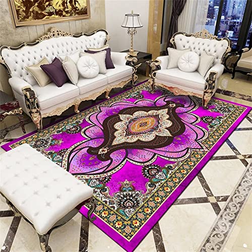 RUGMRZ Tapis Kitchen Chambre Bebe Complet Cars de Restaurant Violet décoration à la Maison Rectangle rétro antidérapant Enfant Garcon 170 x 240 cm