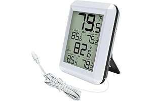 Wireless Digital Outdoor Thermometer Indoor Temperature Humidity Sensor with Remote Sensor