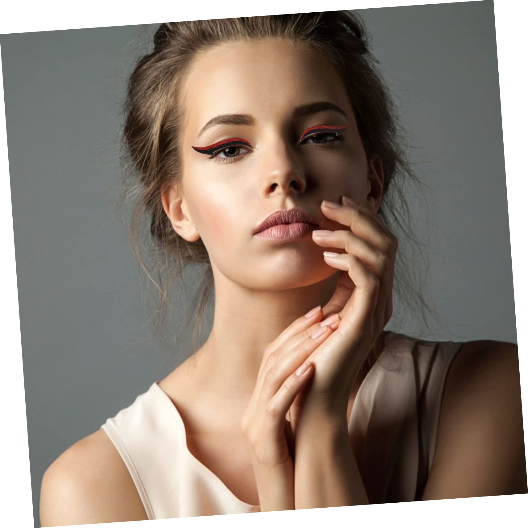 Healvian 120paia Eyeliner Stickers Riutilizzabili e Autoaderenti Di Sticker Per Ombretto e Makeup Per Ogni Occasione Per Halloween Feste e Cosplay Adatto Tutti Tipi Di Occhi