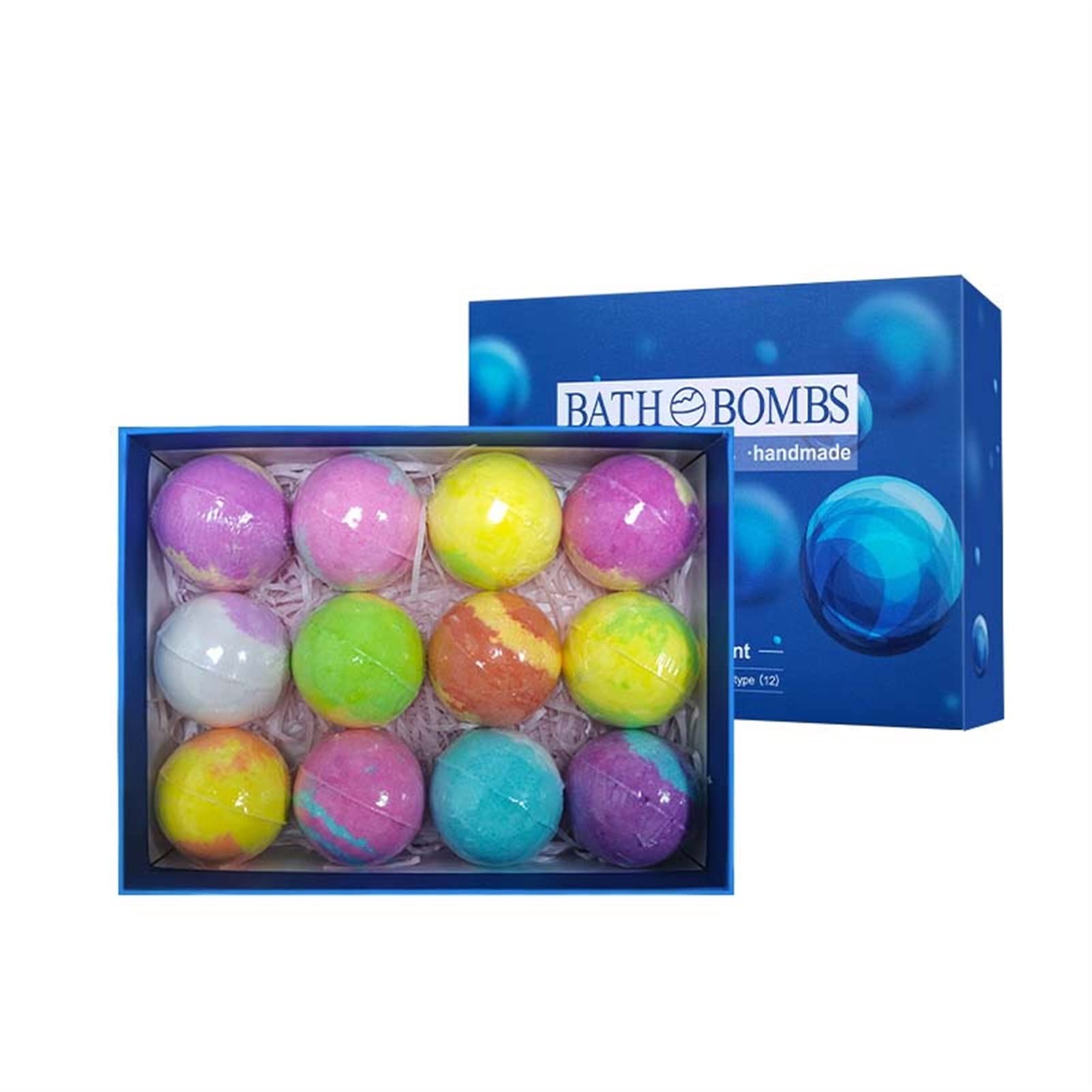 12 szt. Zestaw do kąpieli bomby do kąpieli suszony olejek eteryczny Kulka kąpielowa mieszana Kolor pływający kulka solna kulka Bath Bombs