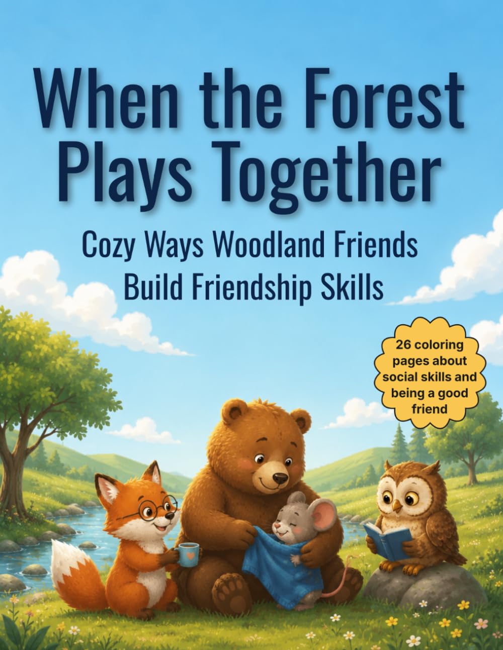 When the Forest Plays Together: Cozy Ways Woodland Friends Build Friendship Skills ("When the Forest..." Series, Cozy Coloring Books for Emotional Growth)