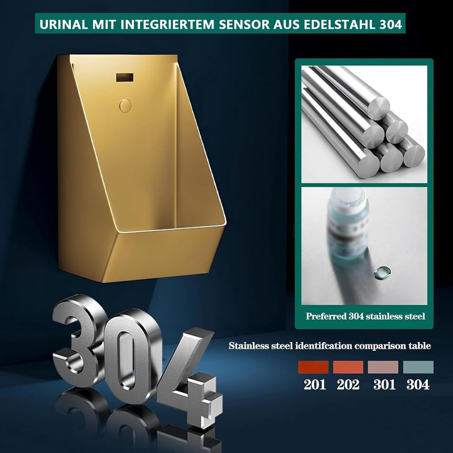 Sistema De Descarga Automática De Pared con Sensor para Urinarios,Ideal para Uso Higiénico Y Manos Libres En Hogares Y Espacios Comerciales.