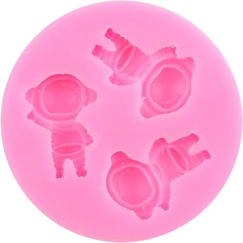 Miniatura 8 de ZiXiang Moldes de silicona para naves espaciales para astronauta, cohete robótico, naves espaciales, aviones, para baby shower, cupcakes, decoración