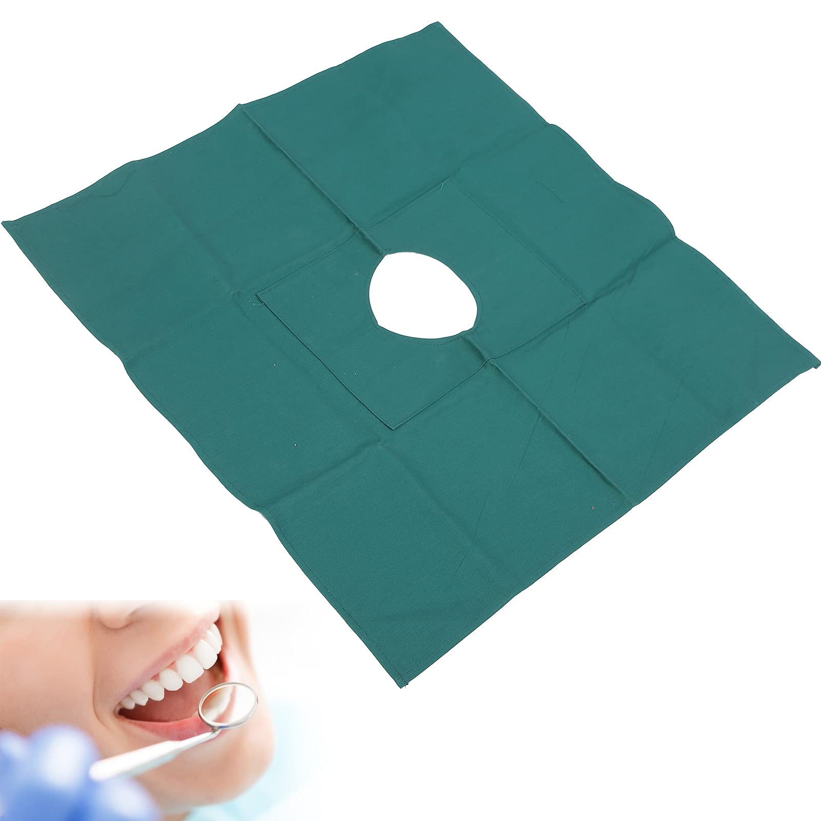 FILFEEL Dental OP-Abdecktücher, Dental OP-Abdecktücher mit Loch Baumwolle, Dental OP-Abdecktücher Baumwolle Krankenhaus Zahnarzt Chirurgie-Blatt-Abdeckung mit Loch-Zubehör