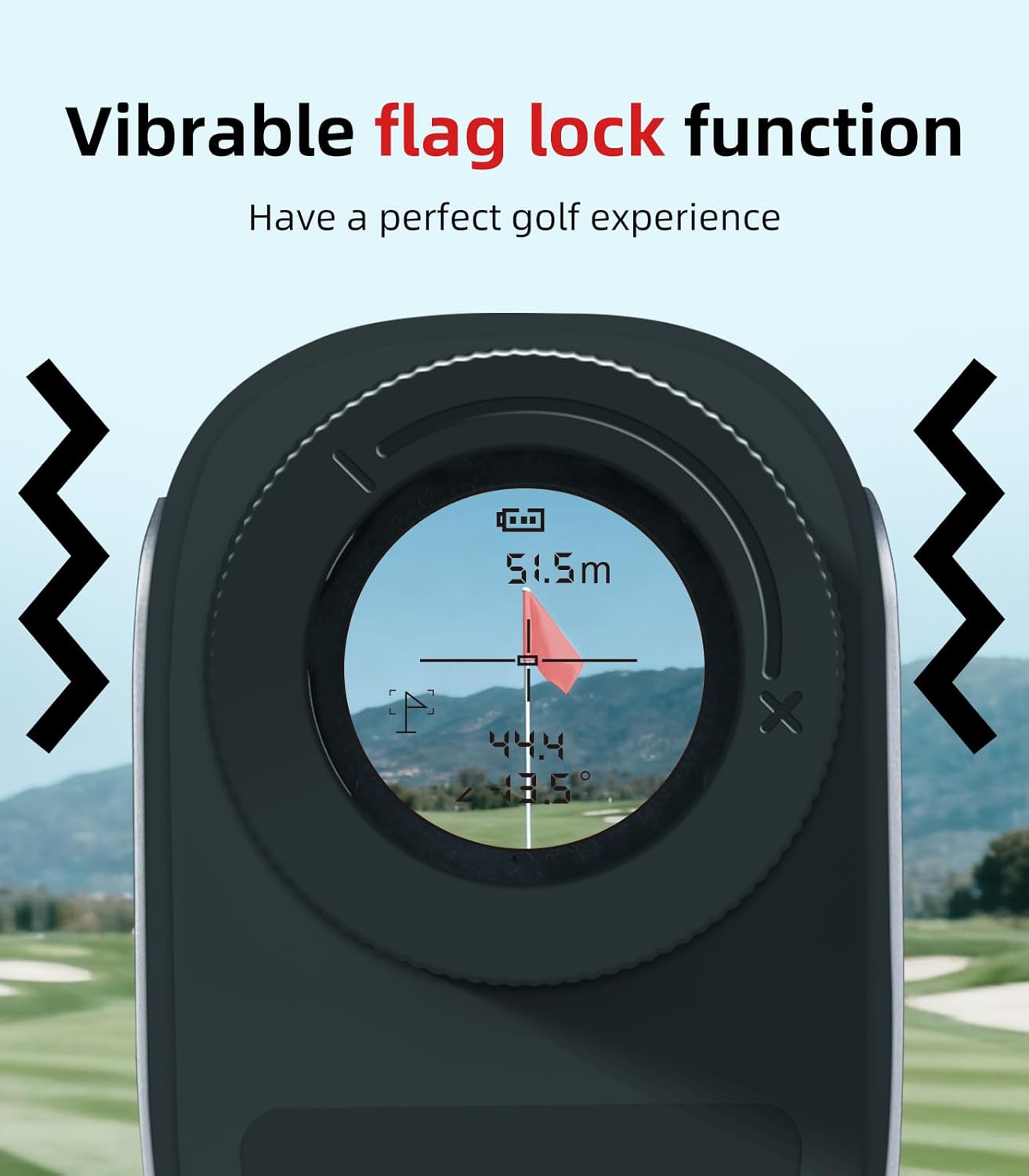 REVASRI Rangefinder Vibrable Flag Lock Function