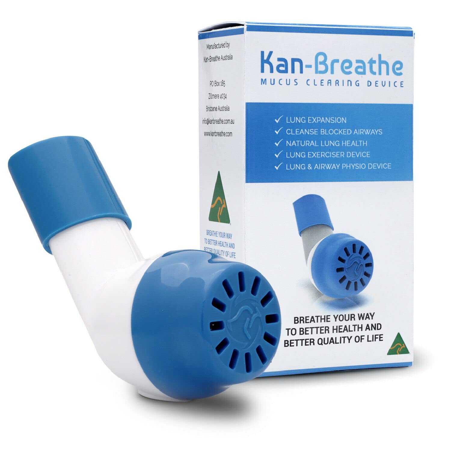 Buy The Oxygen Store KANBreathe Lung Exerciser/Airway Clearance PEP Device for Average Lung