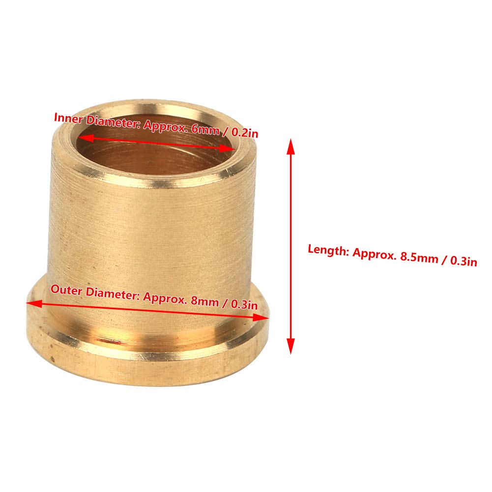 Bronzebuchse, 12Pcs 8/6 Selbstschmierende Lagerhülse, Innendurchmesser 6 mm, Außendurchmesser 8 mm, Länge 8,5 mm, Ersatzkits für Industrieroboter