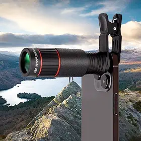 Lente teleobjetiva de telefone com zoom de foco longo 32X - ideal para tirar fotos e vídeos