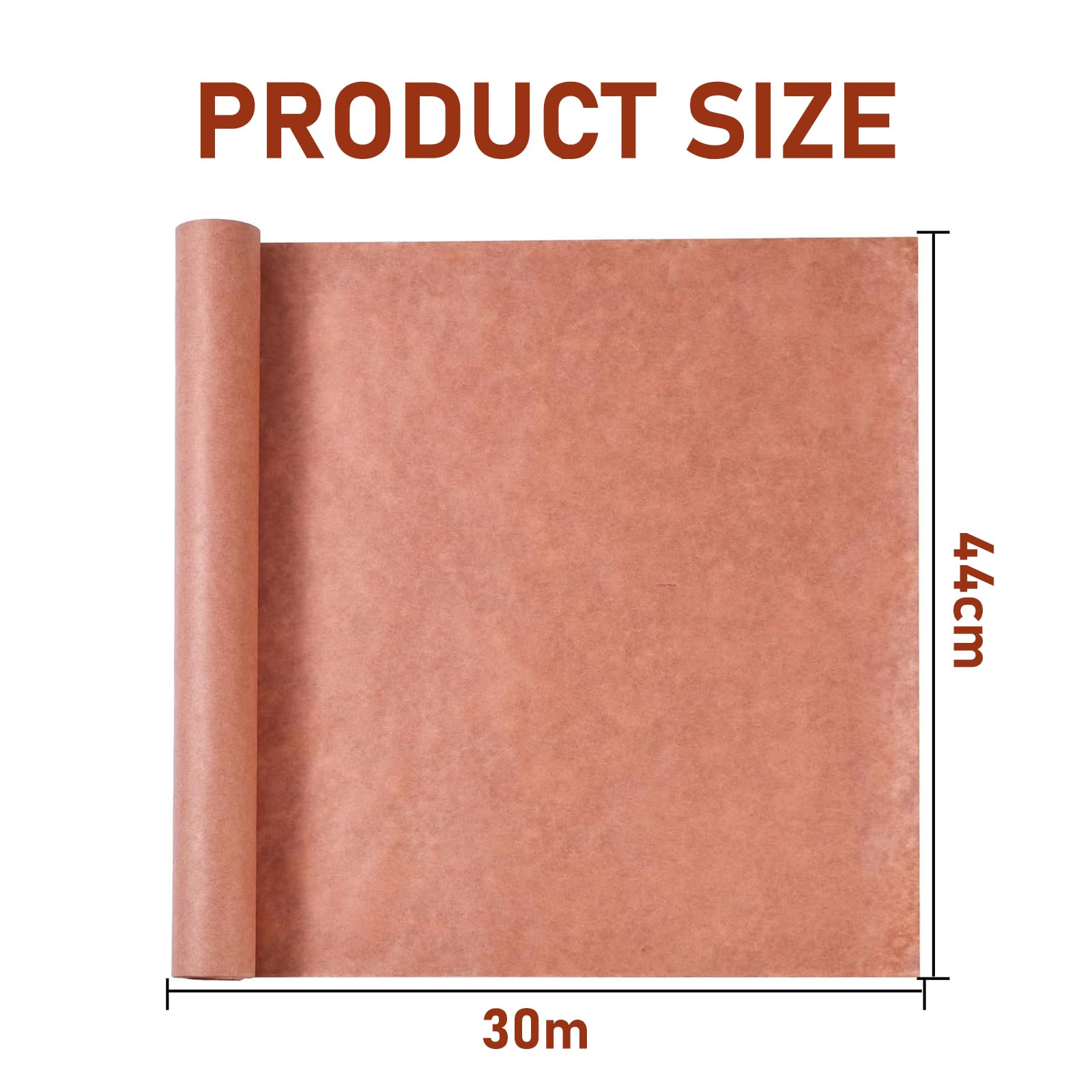YSOOUA Carta Da Macellaio Rosa per BBQ 44cm x 30m - Rotolo Kraft per Barbecue, Smoker e Grill - Risultati Di Cottura Perfetti