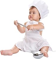 Vista 10 de KHC-KHF Traje de chef para recién nacido, disfraz de chef para bebé, disfraz de chef para niños, disfraz de cosplay para niños y niñas
