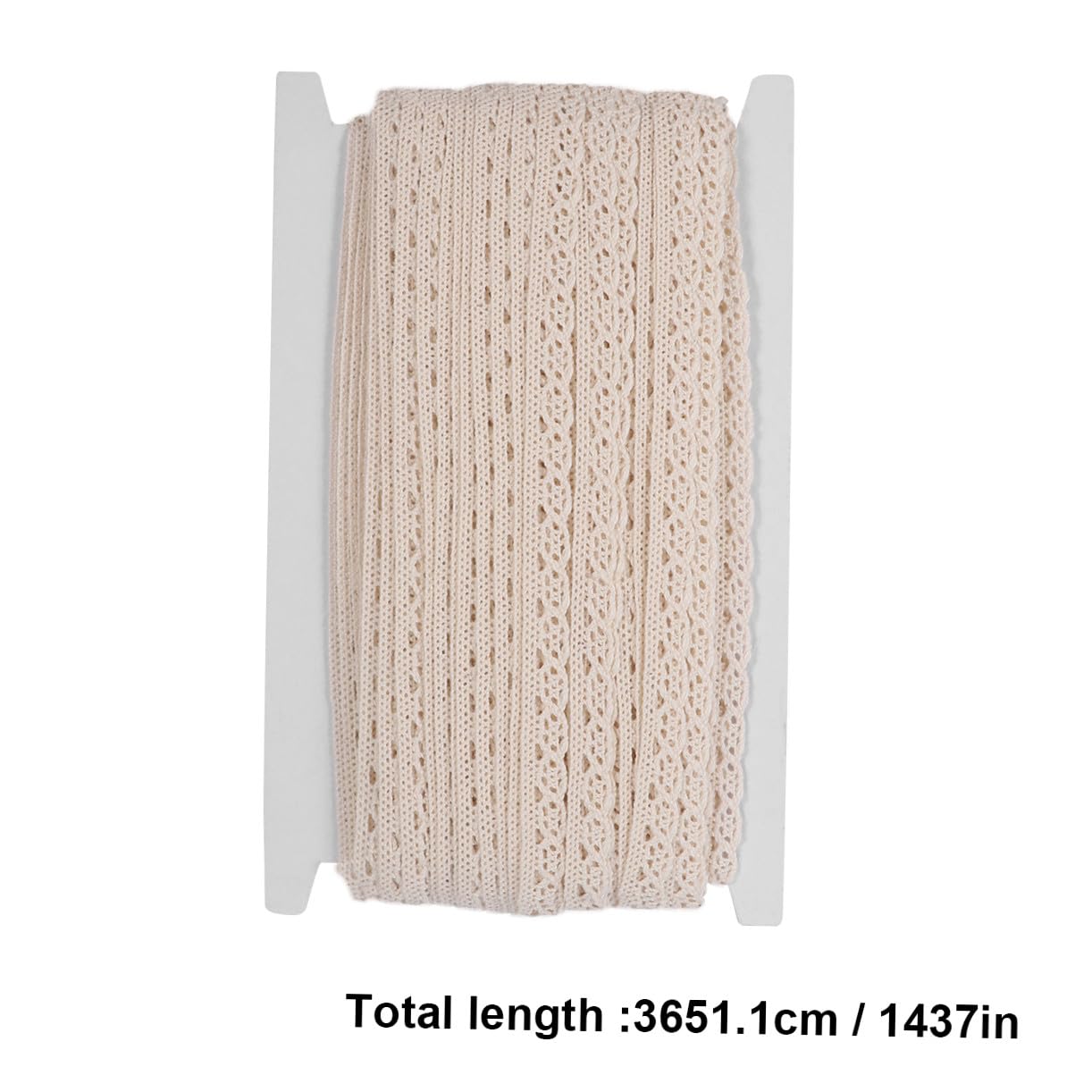 jojofuny 2 Cinta de Encaje de Algodón de Yardas para Manualidades Decoración de Cortinas y Ropa Material Diy y Duradero