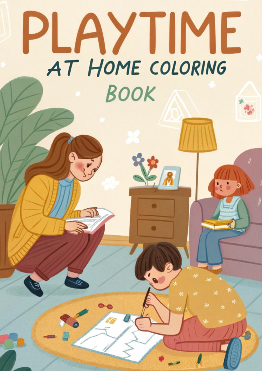 Playtime at Home Coloring Book for Kids: Fun Indoor Games, Toys, Drawing & Creative Play Coloring Pages for Children Ages 3–12