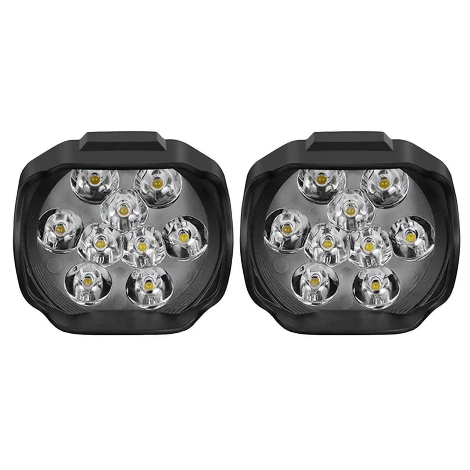 Moto Proyector 2 Luces Antiniebla LED Eléctricas De 18 W Y 9, 1000 Lúmenes, Para Motocicletas Camiones
