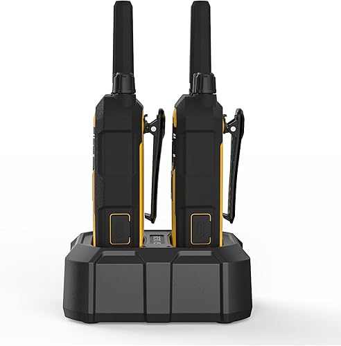 Miniatura 16 de Retevis RB48 Walkie Talkies resistentes al agua, radios bidireccionales recargables de largo alcance, triple prueba avanzada, recordatorio de