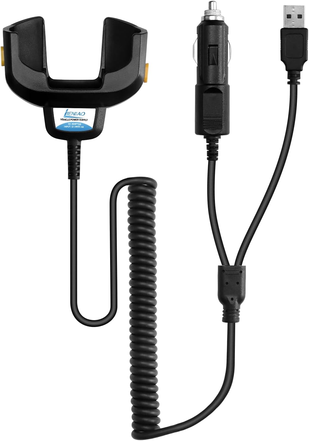 2 in 1 USB Charger Cable for Zebra TC77 TC70 TC55 TC72 TC75 TC70X TC75X TC700H TC700K BT-000318 Battery Scanner CHG-TC7X-CLA1-01 Car Charger 1 PC