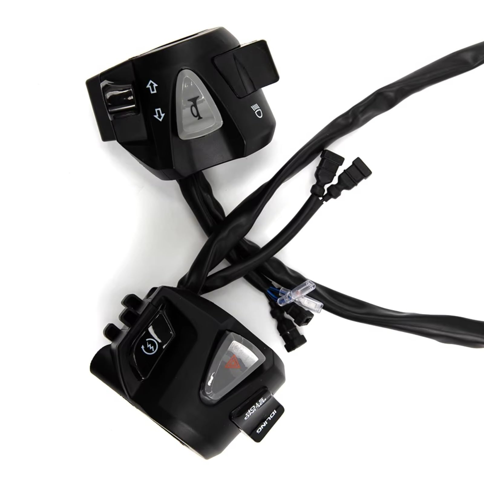 Interruptor señal moto Control De Manillar De Interruptor De Motocicleta De 7/8" 22mm Para Luces De Señal De Giro De Bocina Universal, Arranque Eléctrico De Faro