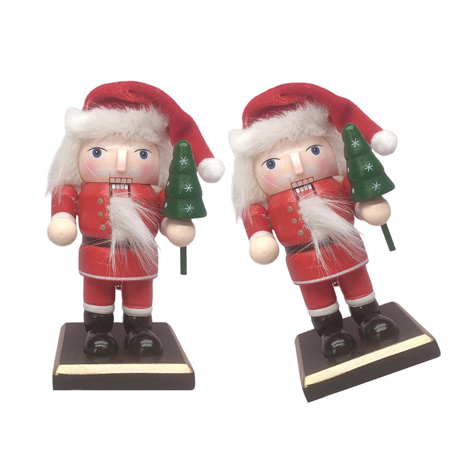 Tsophreniq Tabletop Nutcrackers Realistic Elder Nutcrackers Figurine Charm Wood Craft Ornament for Table Display Collectible Ornament