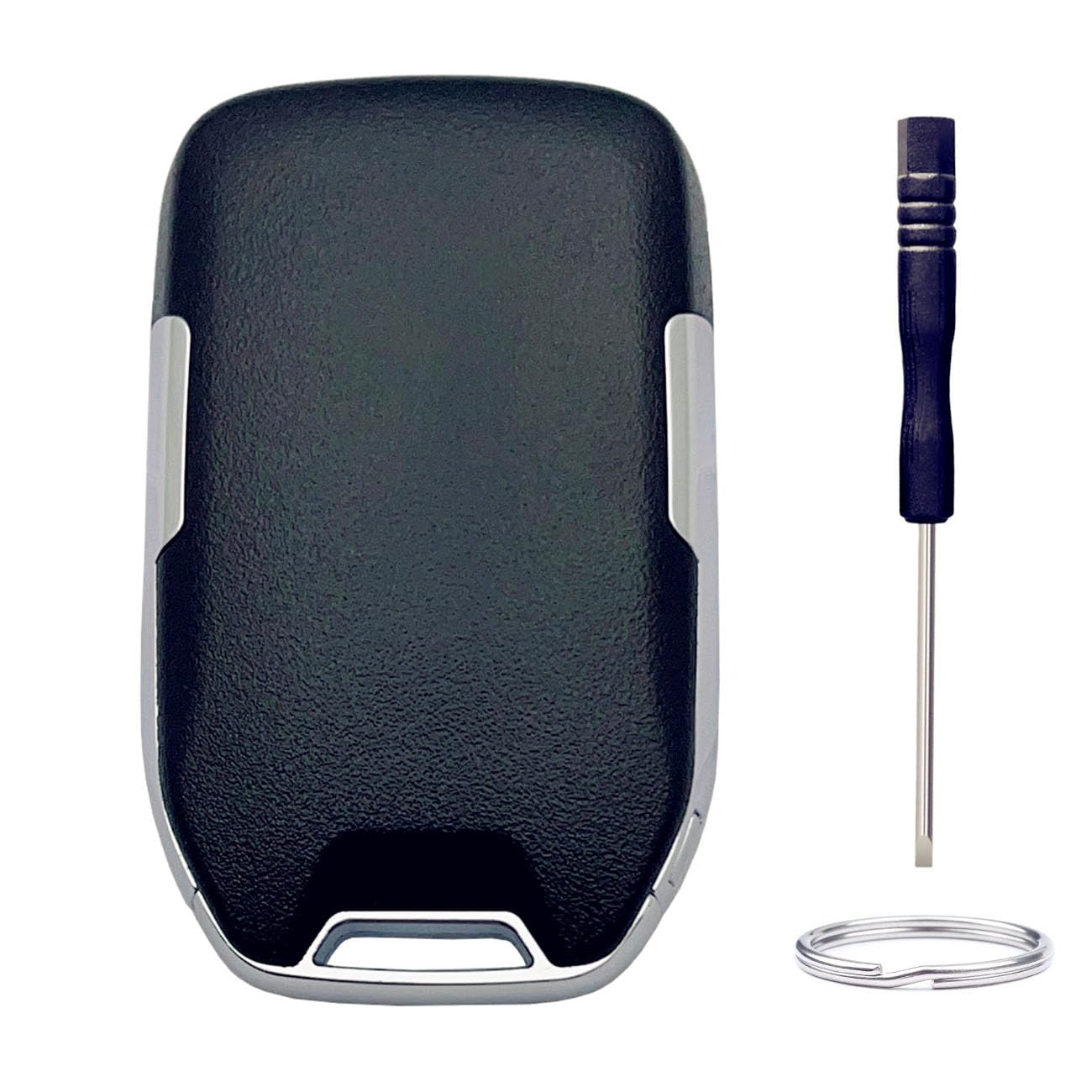 Carcasa de repuesto para llave de coche Chevy Silverado 2022 2021 2020 2019 y GMC Sierra 1500 2500HD 3500HD 5 botones de entrada sin llave de coche (5 botones-B)