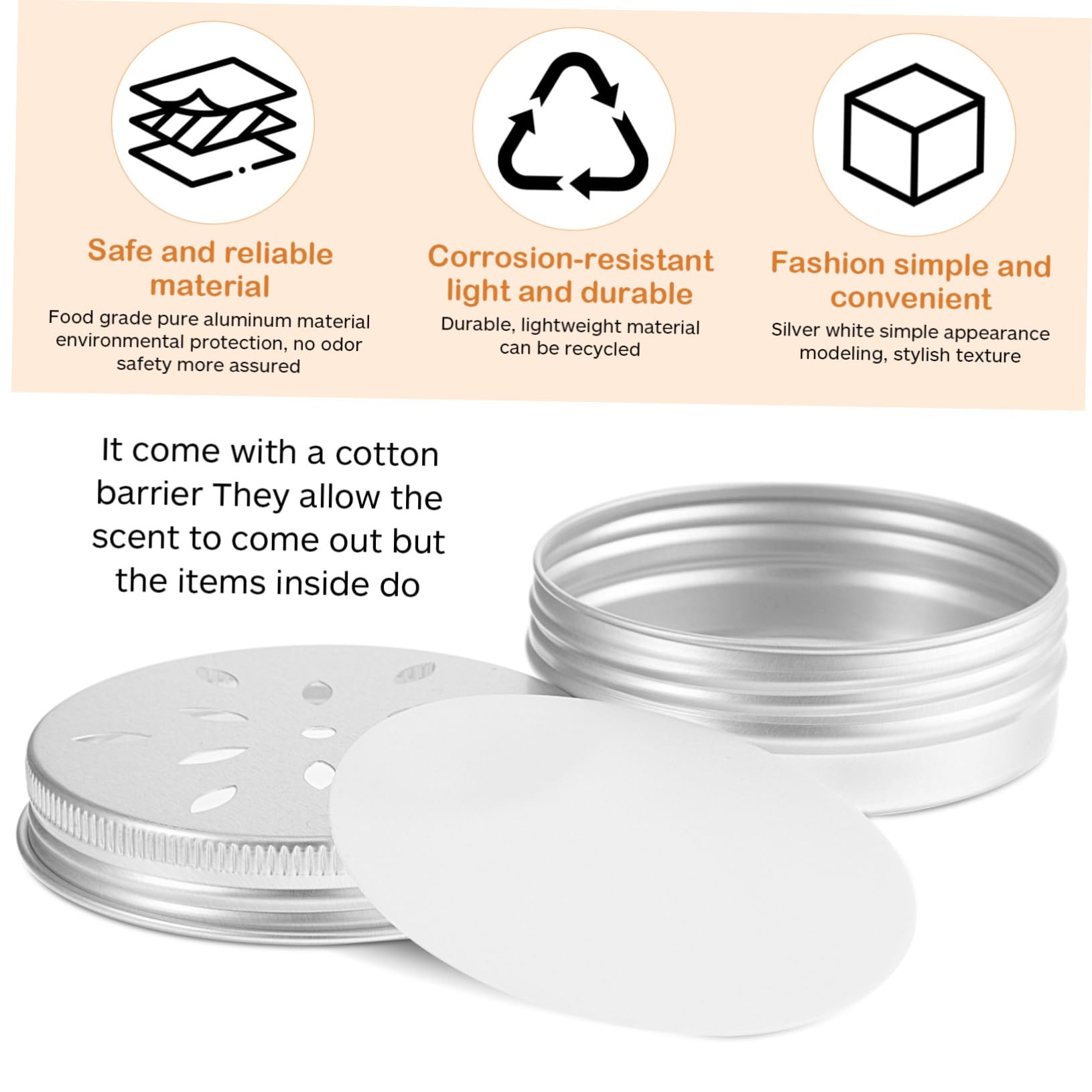 ibasenice 30 Piezas Caja de Aluminio para Entrenamiento Olfativo Canino Kit de Herramientas para de Olor Natural y Trabajo Accesorio Estable para Adiestramiento Canino