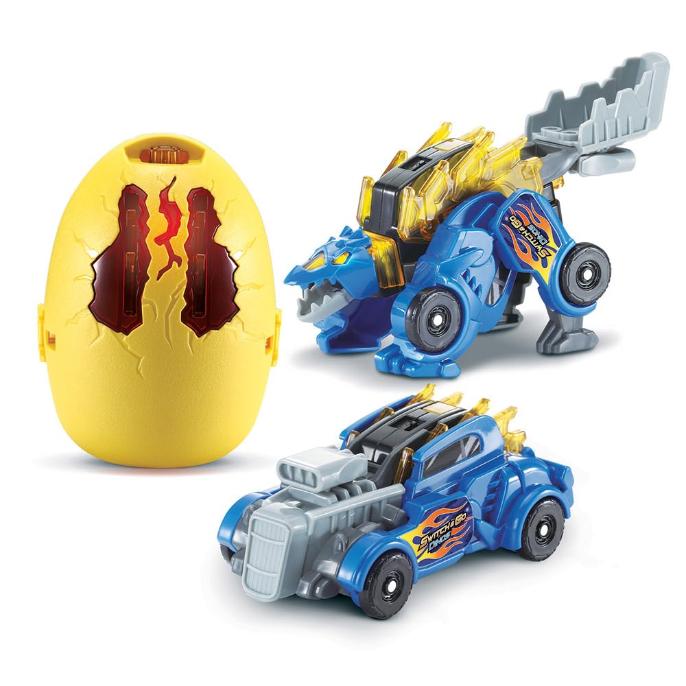 VTech Switch & Go Dinos Œuf Dinosaure Transformable Jouet Sonore 2e Génération 6 Modèles Cadeau Enfant 4 Ans Français