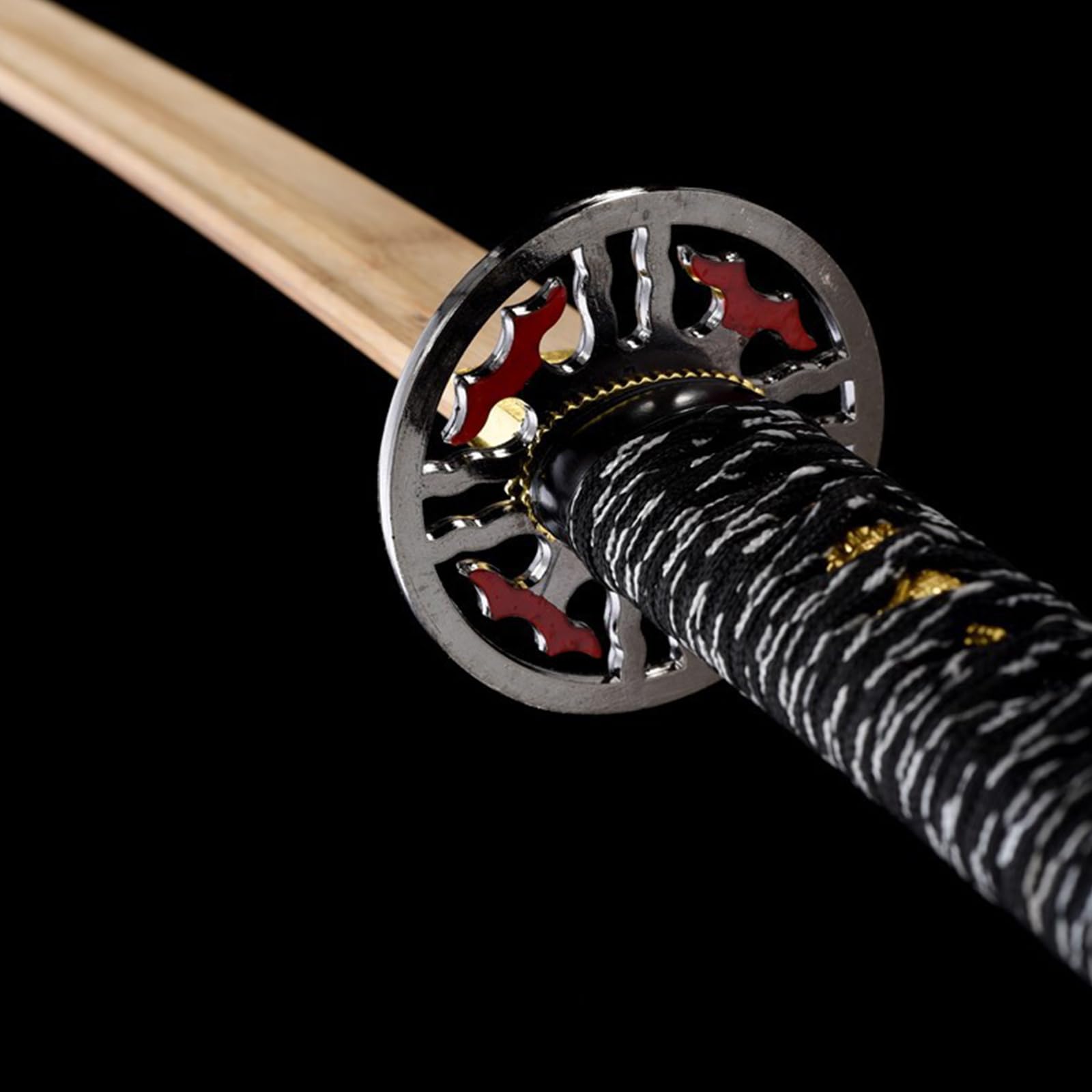 Katana de bambú Natural de 103cm,bokken Hecho a Mano,Espada samurái de Madera para Regalos,exhibiciones,Cosplay,Accesorios,Entrenamiento de Kendo