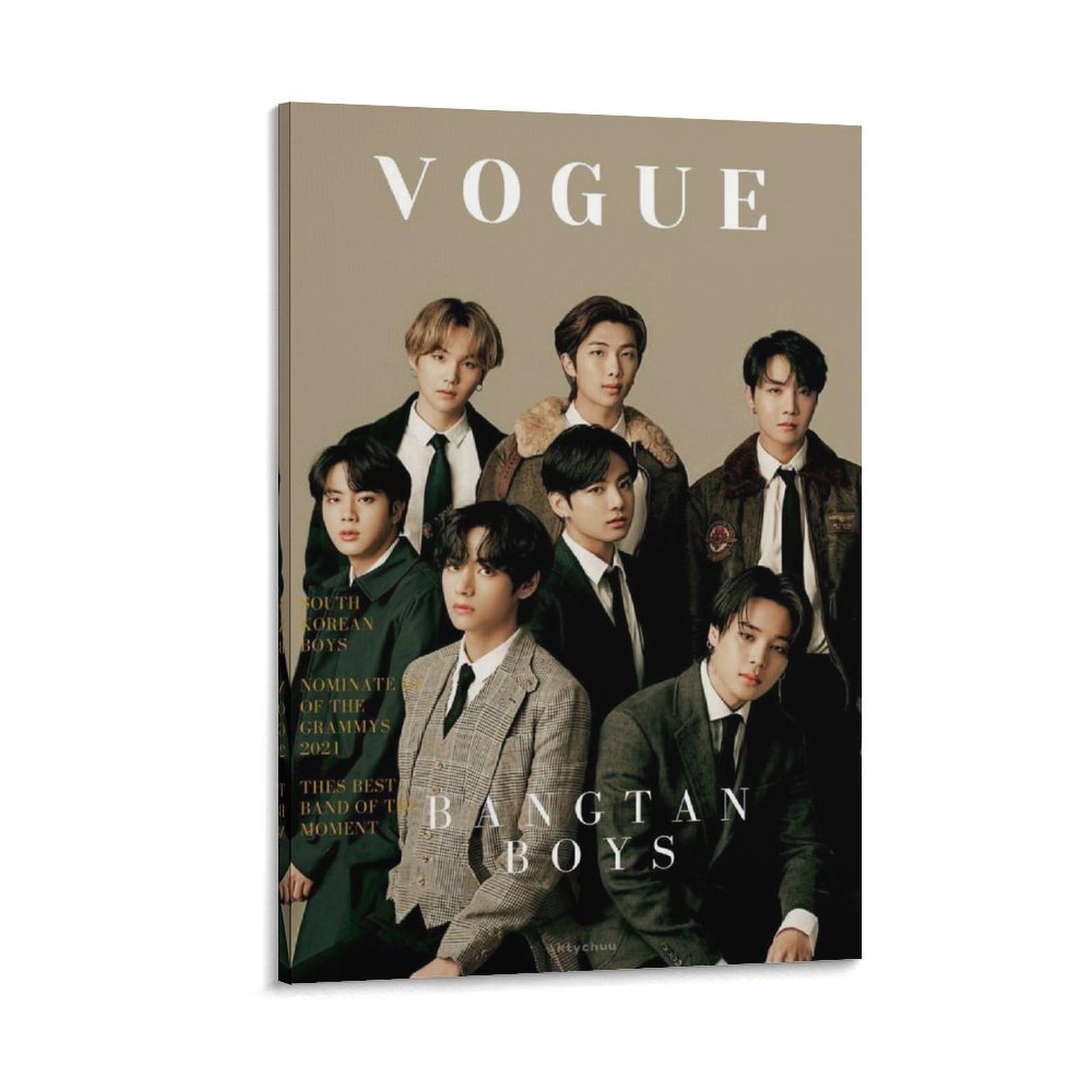 Generic Kpop Bangtan Boys BTS Poster (82) Canvas Wall Art Poster Decorative Bedroom Modern Home Print Picture Artworks Posters 12x18inch(30x45cm), Frame-style