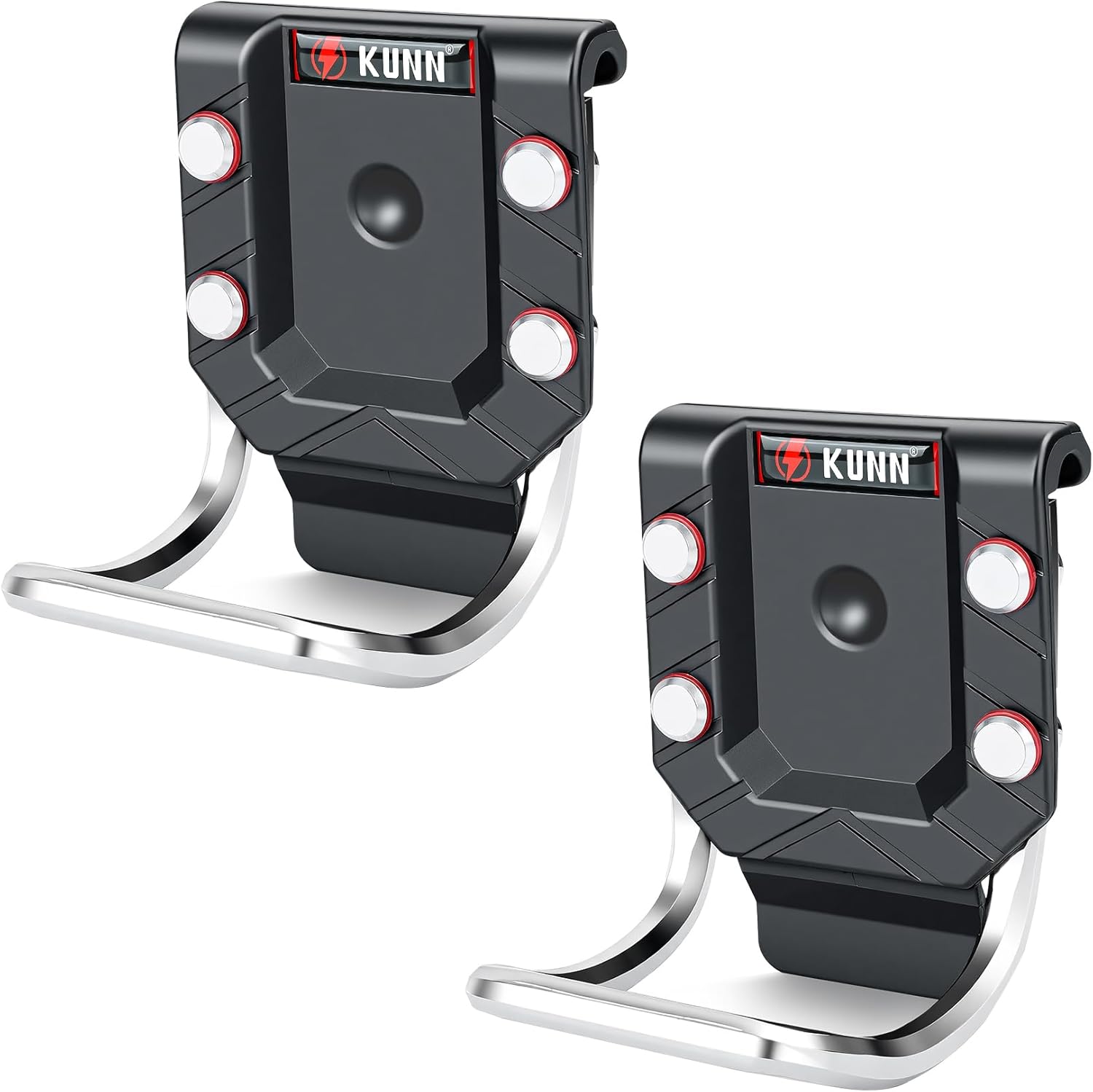 KUNN Hammer Holder for Belt, Quick-Release Tool Holster & Loop, Fits Up to 2.7" Belts, Heavy-Duty Aluminum Alloy Clip for Hammer, Hatchet, Mallet