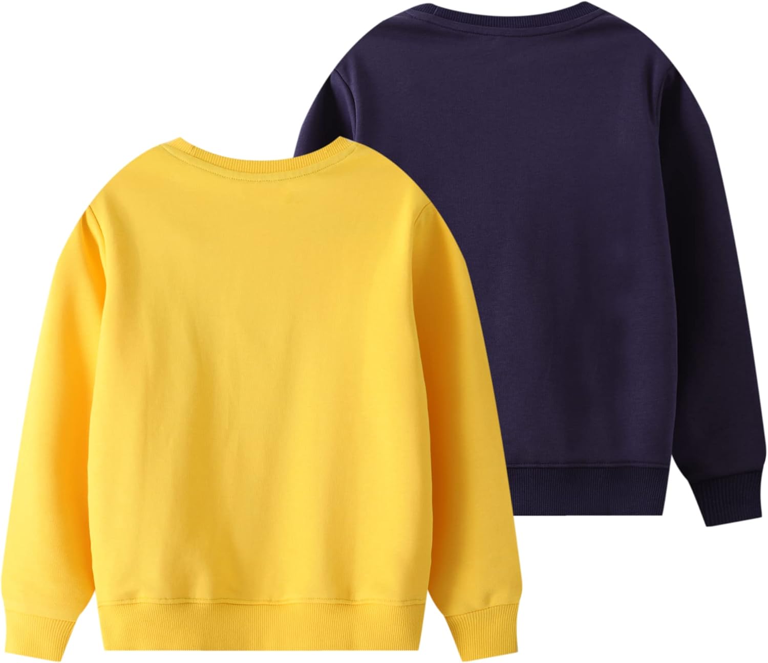 HUAER& Baby Boy Round Neck Cotton Long Sleeve Pullover Sweatshirt 2-7Y