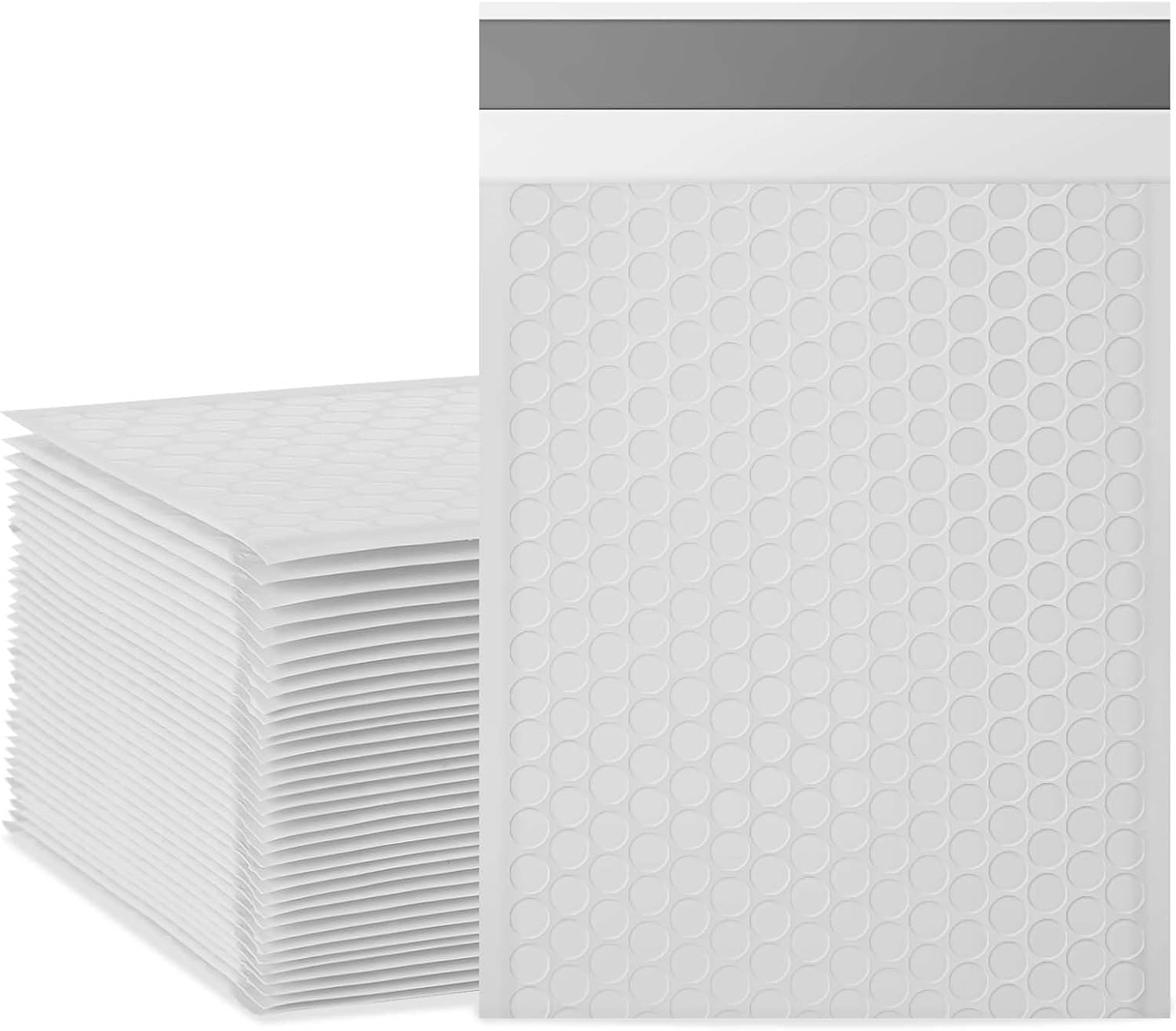 DaSen Bubble Mailers, 8.5x11 Inch Padded Bubble Mailers Pack of 50 Bubble Envelopes Opaque Self Seal Adhesive Waterproof Bags for Shipping and Packaging (White, 8.5x11-50Pc)