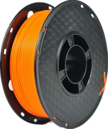 RANKI PLA 1.75 mm 3D Printer Filament, Dimensional Accuracy +/- 0.03 mm, 1 kg Spool, Fluorescent Orange