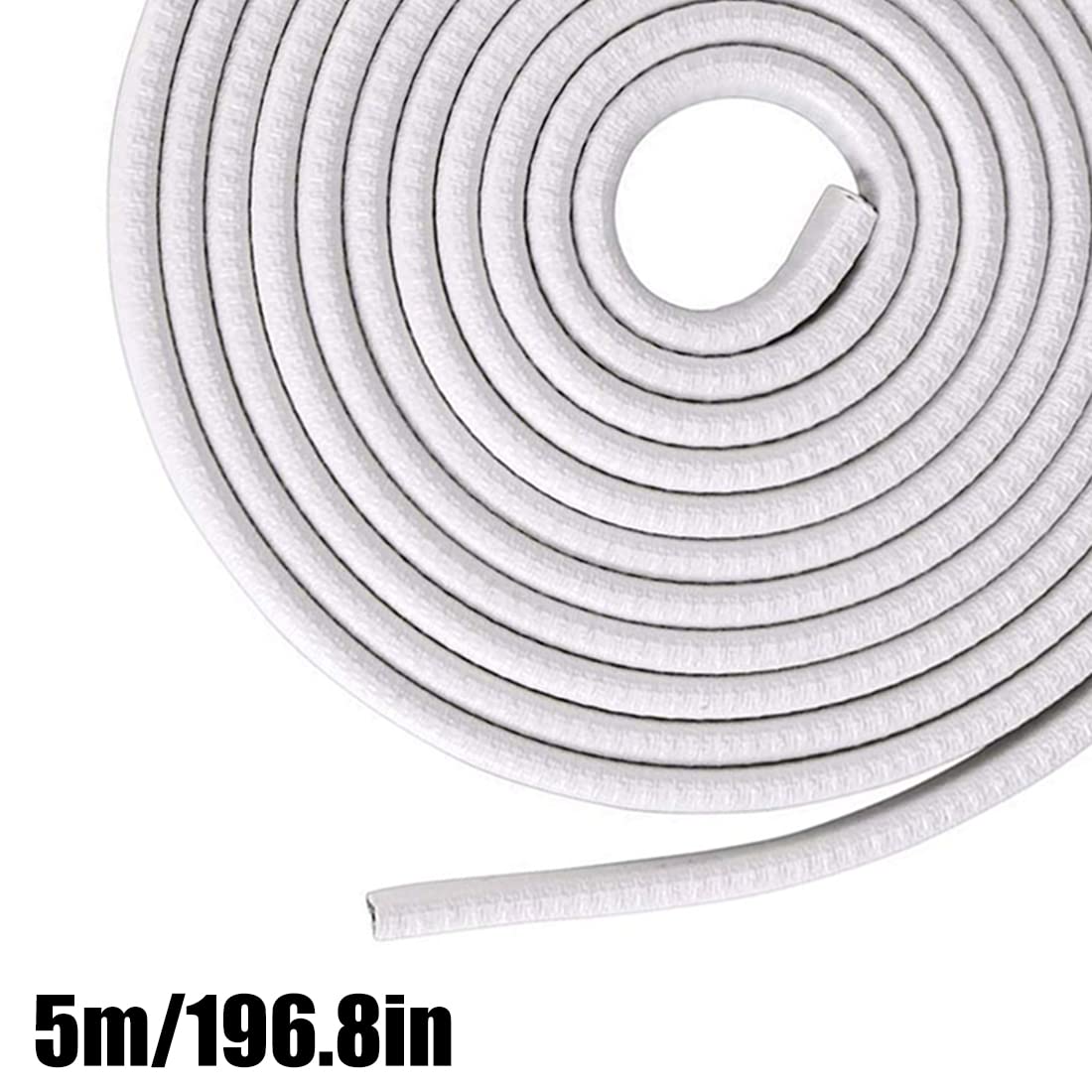 TRIXES 5M Autobeschermingsstrip– U-vormige Rol – Beschermende Rubberen Deurstrip – Gemakkelijk te installeren – Kleur Zwart